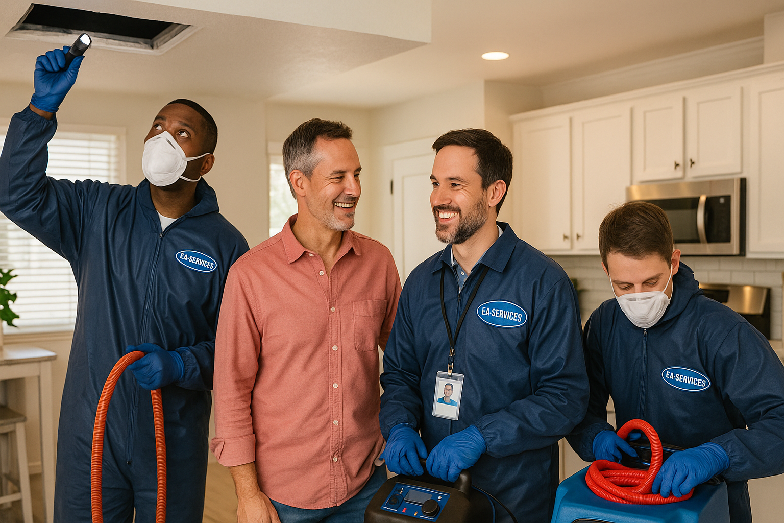 Professional cleaning team working in San Tan Valley